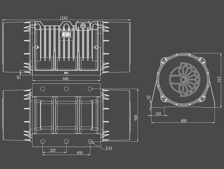 HM-6900 dimension drawing