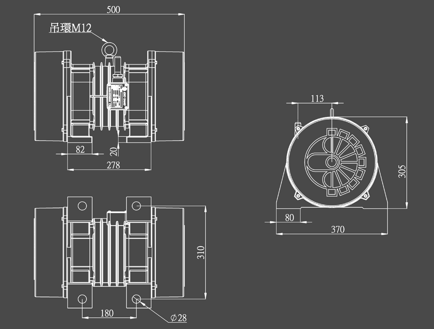 W-4150 dimension drawing